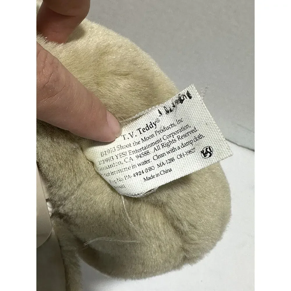 VINTAGE 1993 T.V. TV TEDDY INTERACTIVE PLUSH BEAR ONLY RUXPIN toy shoot the moon